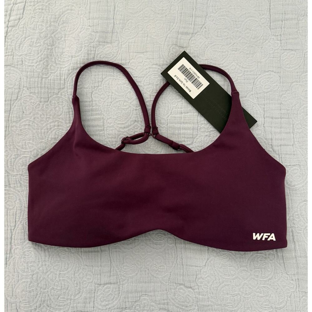 White Fox Active Women’s Motivate You Sports Bra Plum Purple‎ Sz Medium NWT